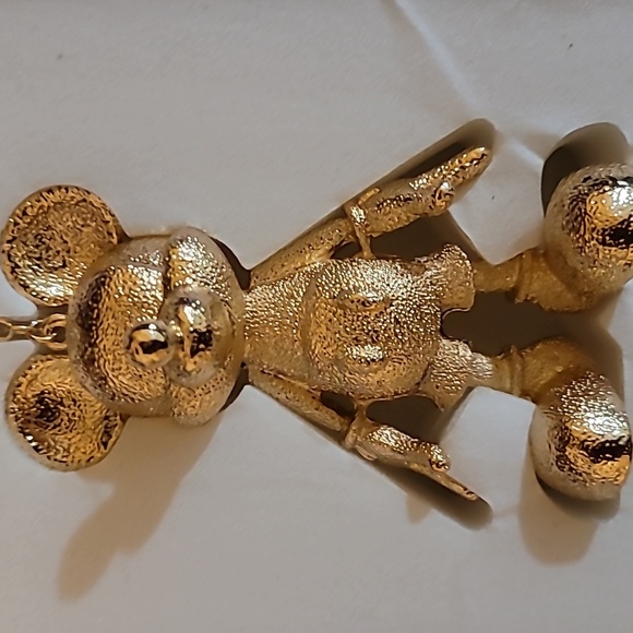 NEW Baublebar Disney MICKEY MOUSE Gold Bag Charm Keychain - Picture 5 of 7